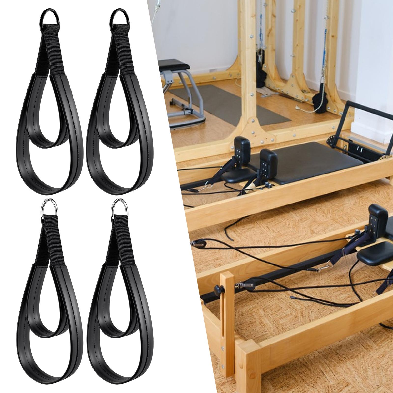 Pilates Yoga Ring Exercises - 2x D خواتم حزام مقبض متعدد