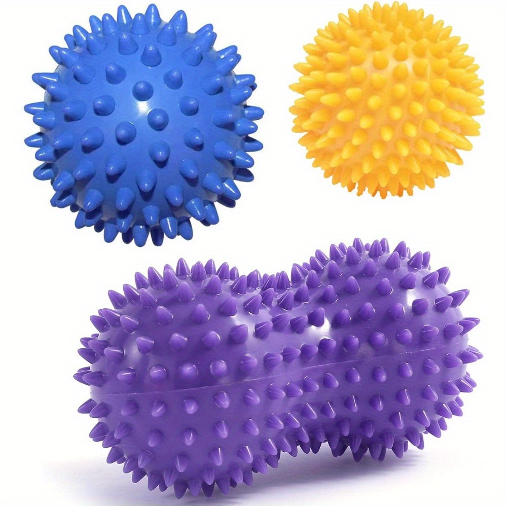 Acupressure Ball Set - مجموعة كرات التدليك الشائكة (3 قطع)