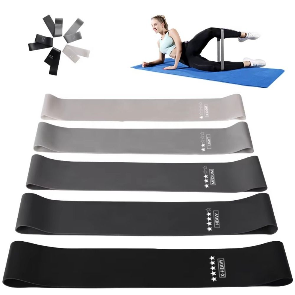 Pilates Yoga Sport - 5 قطعة TPE أربطة مقاومة للياقة