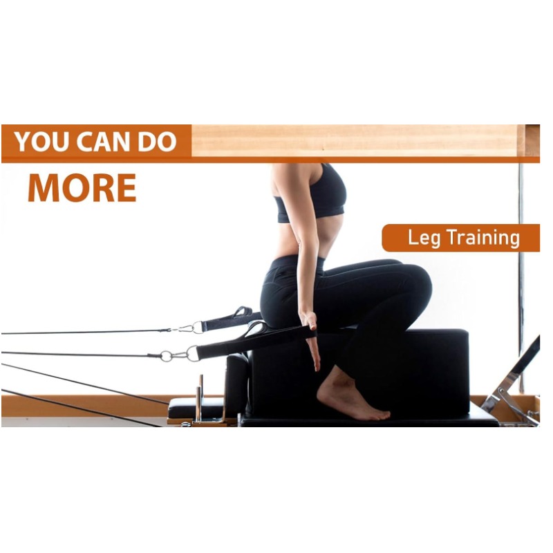 Pilates Yoga Ring Exercises - حزام مطاطي مزدوج الحلقات لتمارين اليوغا