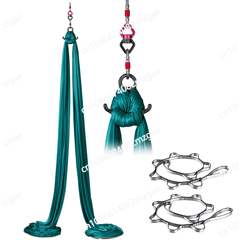 Aerial Silk Hammock - أرجوحة يوجا هوائية مطاطية من الحرير،