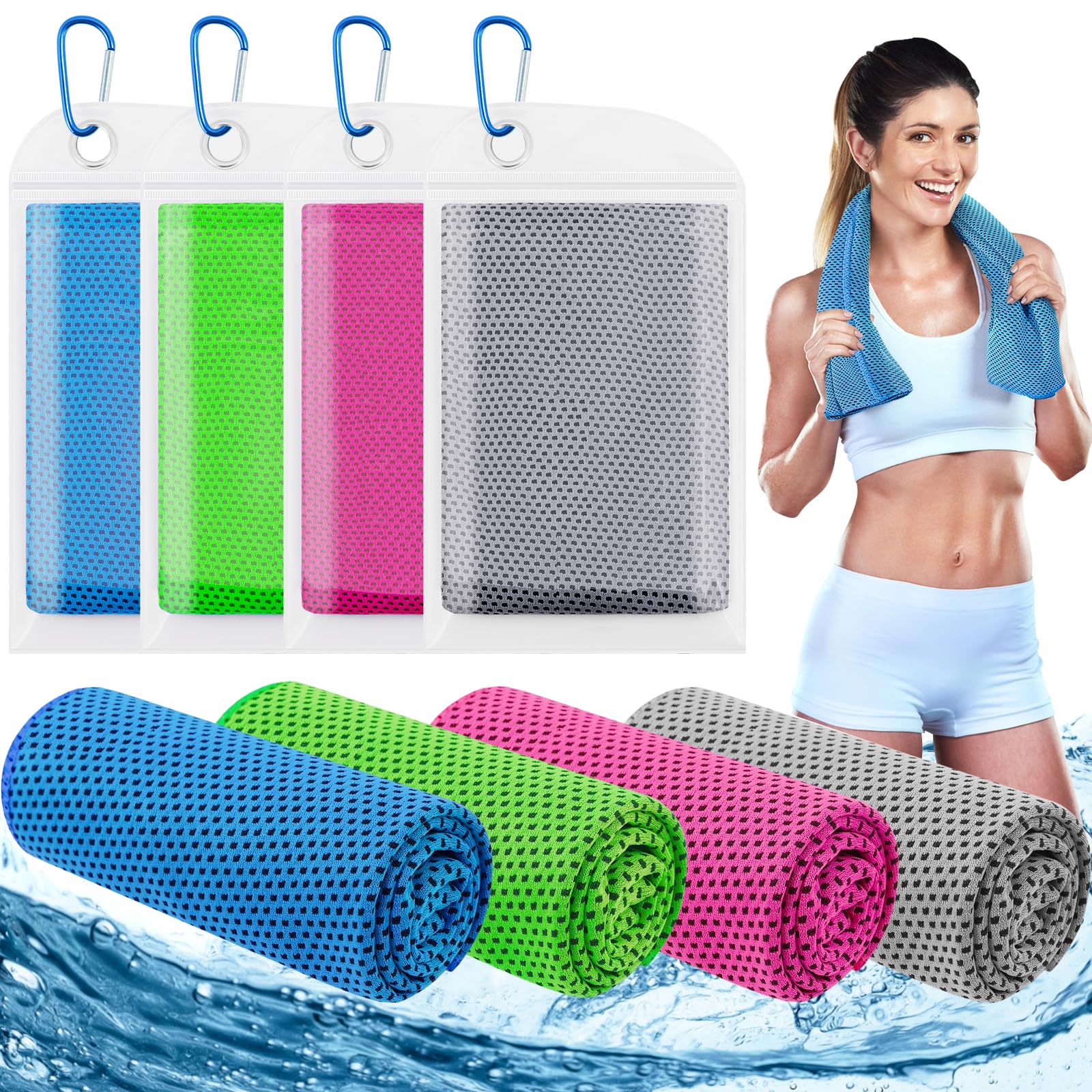Pilates Yoga Towel - 30x100 سنتيمتر مناشف التبريد 40 