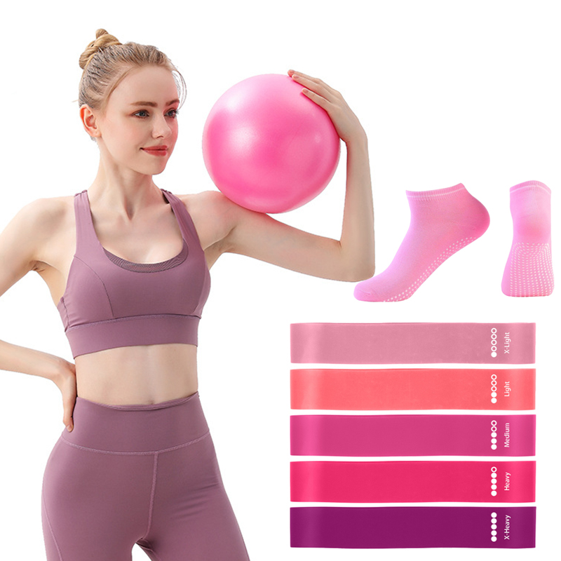 مجموعات جوارب بمقبض كرة البيلا - مراجعة Pilates Yoga Workout At Home وسعره