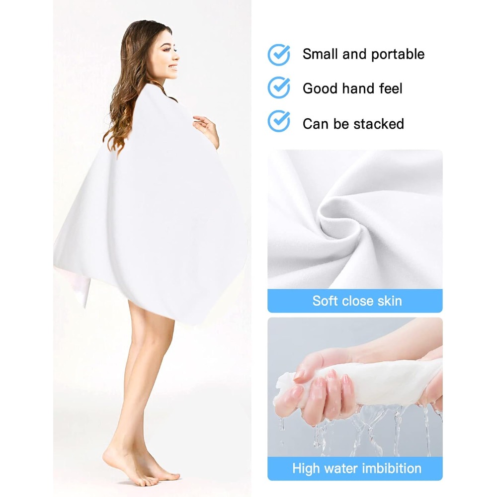 منشفة شاطئ بيضاء نقية، مناسبة  - مراجعة Pilates Yoga Towel وسعره