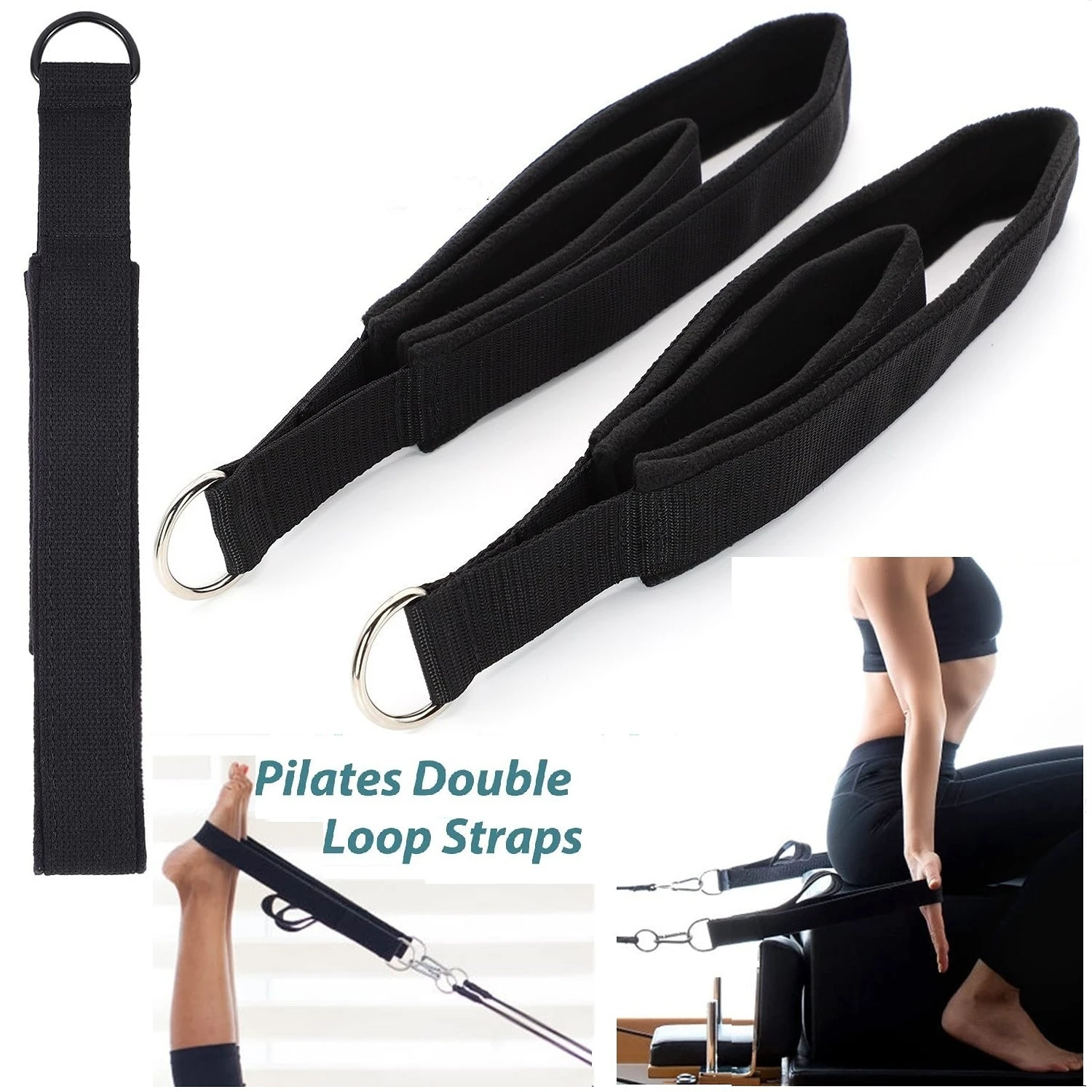 حزام مطاطي مزدوج الحلقات لتمار - مراجعة Pilates Yoga Ring Exercises وسعره