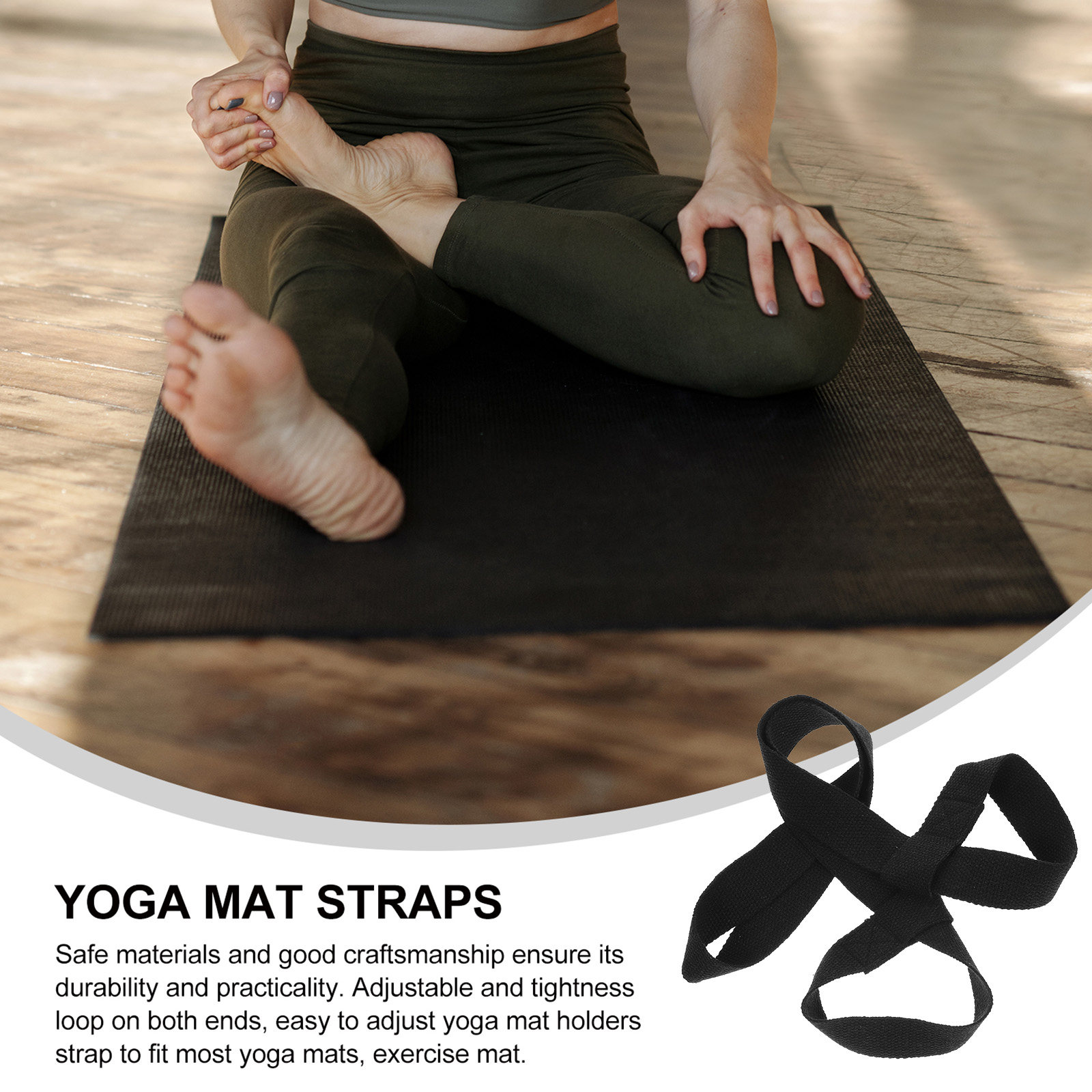 حزام حمل حصيرة اليوغا (قطعتان) - مراجعة Pilates Yoga Class وسعره