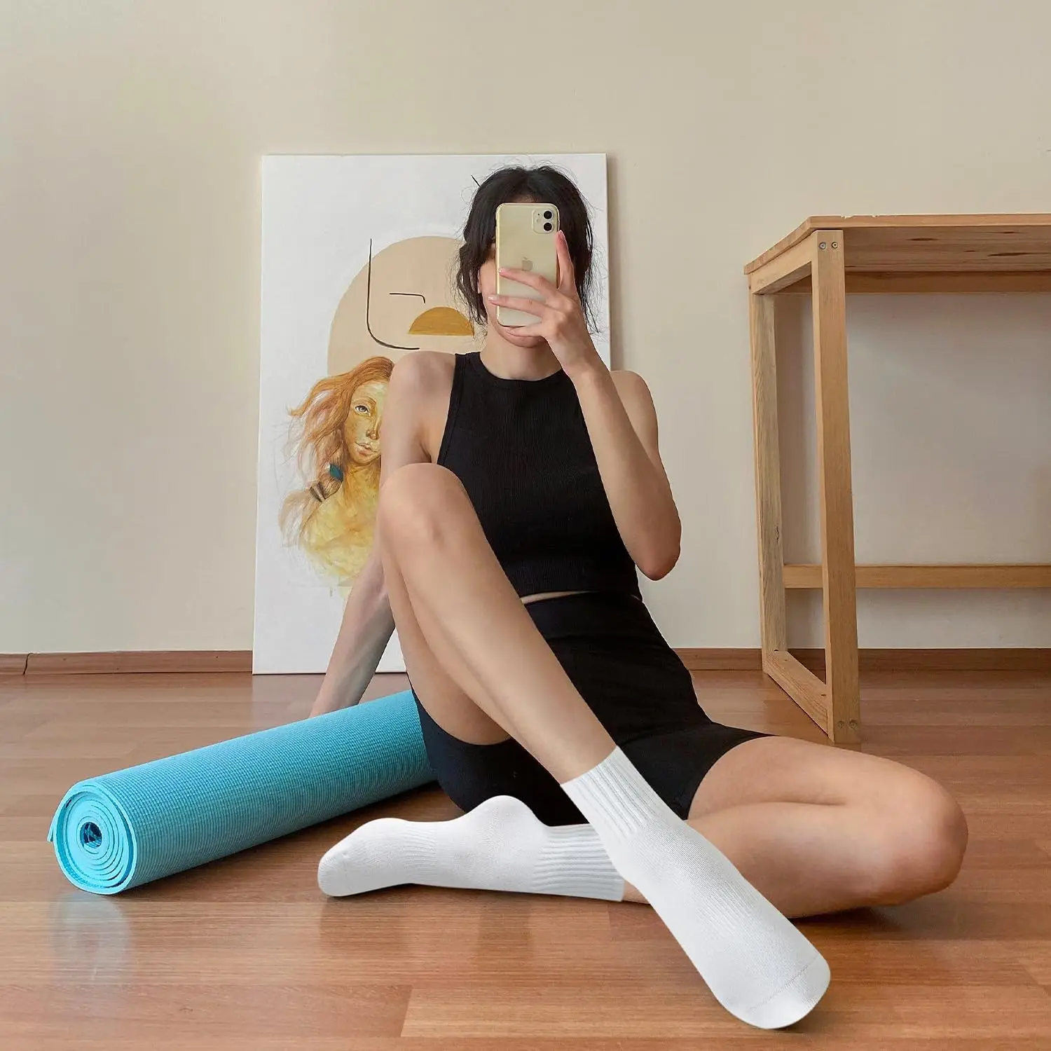 4 أزواج من جوارب اليوغا النسائ - مراجعة Pilates Is Yoga وسعره
