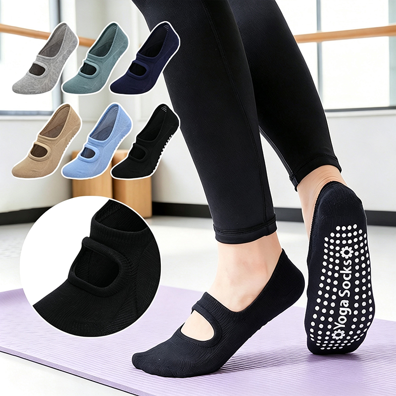 جوارب يوغا نسائية مضادة للانزل - مراجعة Pilates Yoga Sport وسعره