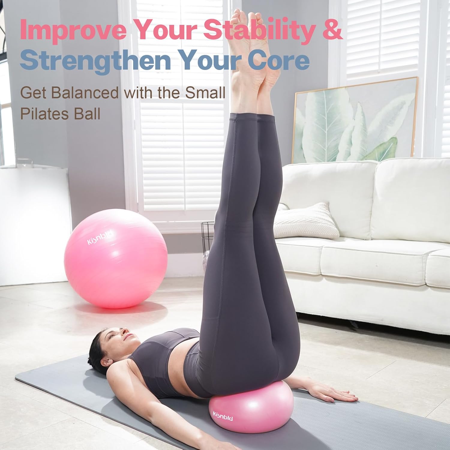 كرة تمارين صغيرة، كرة بيلاتس ص - مراجعة Pilates Yoga Workout At Home وسعره