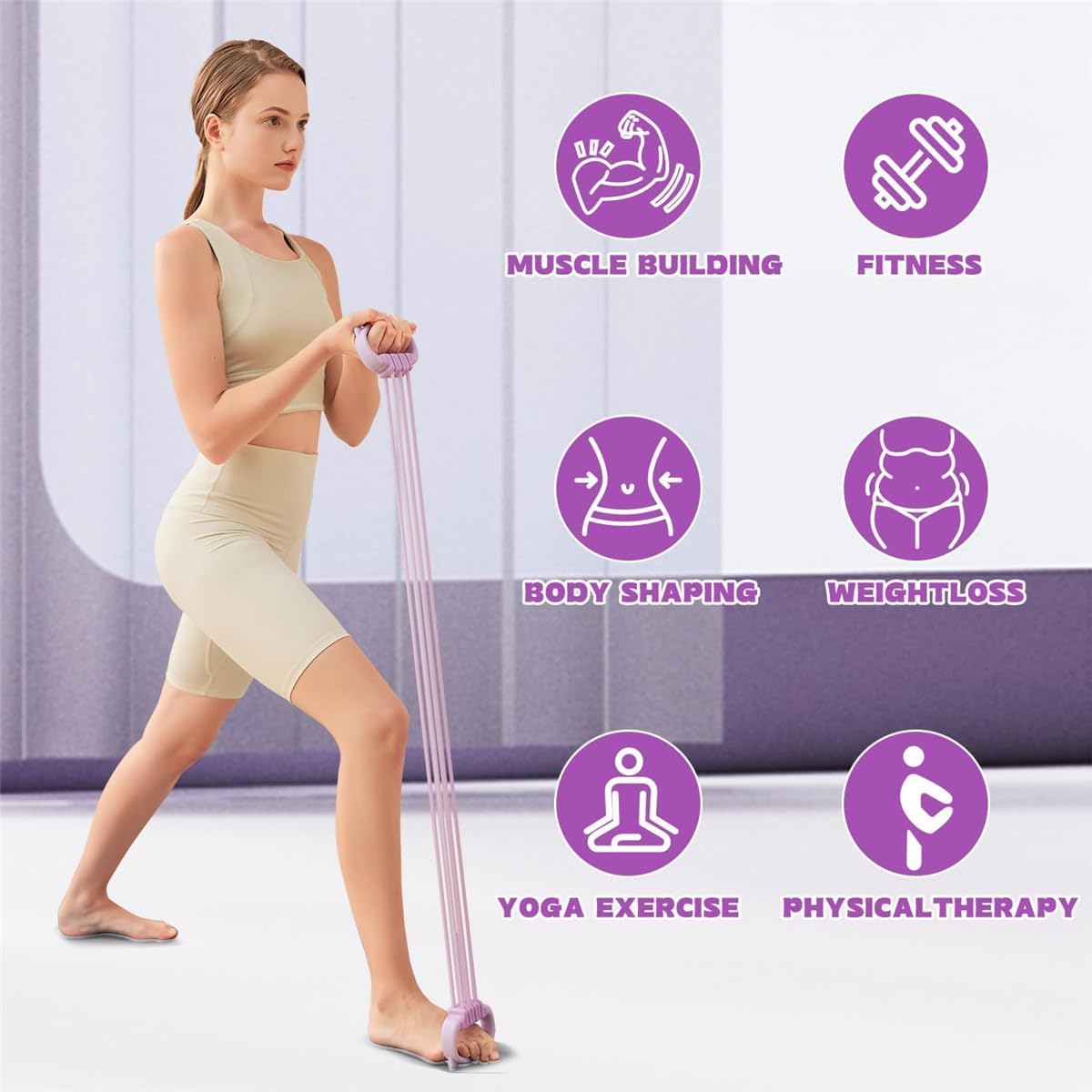 أشرطة مقاومة على شكل الرقم 8 ل - مراجعة Pilates Yoga Body وسعره