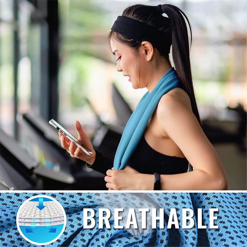 10 قطعة الرياضة التبريد منشفة  - مراجعة Pilates Yoga Towel وسعره