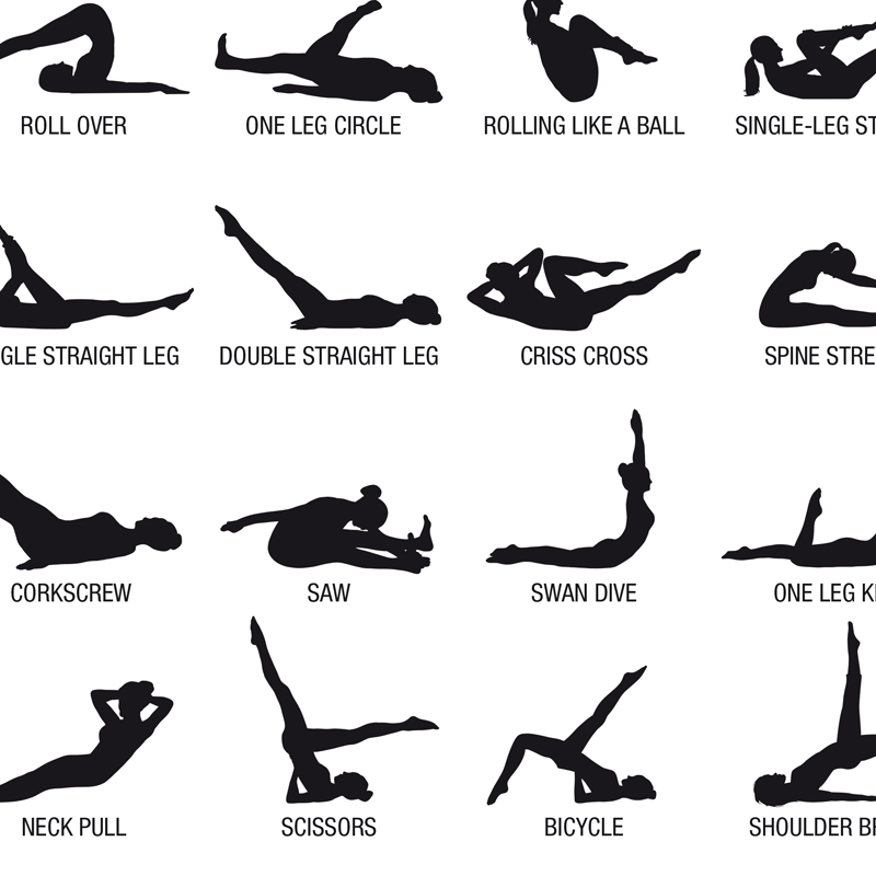 ملصق لوحة تدريبات البيلاتس بدو - مراجعة Pilates Is Yoga وسعره